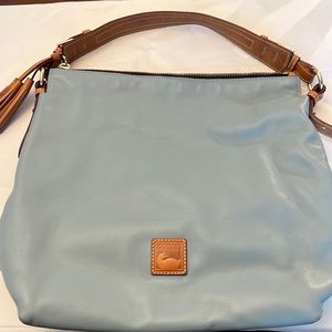 Dooney & Bourke Light Blue Leather Hand Bag
